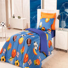 Edredom Solteiro Futebol Enxovais Aquarela