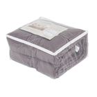 Edredom Solteiro Liss Algodão Grafite 180x240cm Karsten