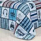 Edredom Solteiro Maica Micropercal 200 Fios 3 Peças - Azul