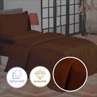 Edredom Solteiro Marrom Aconchego Dupla Face 2,4 X 1,5 Metros