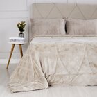 Edredom Solteiro Plush Sense New Dupla Face Toque Flannel Moc