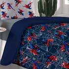 Edredom Solteiro Portallar Marvel Homem Aranha Teia Azul Mari
