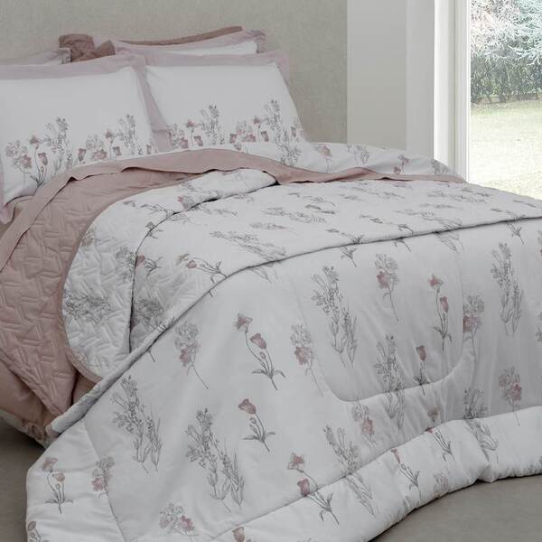 Edredom Solteiro Satinée Ivys 300 Fios Kacyumara