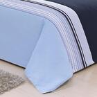 Edredom Solteiro Urbano Percal 4 Peças Azul