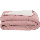 Edredom Tecebem Solteiro Confort Plus Sherpa 170mx240m Rose