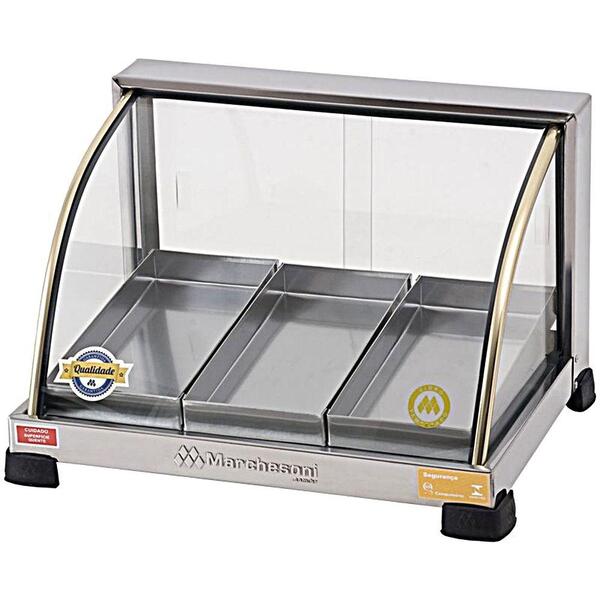 Ef.2.03 Estufa Para Salgados 3 Bandejas Linha Ouro Marchesoni