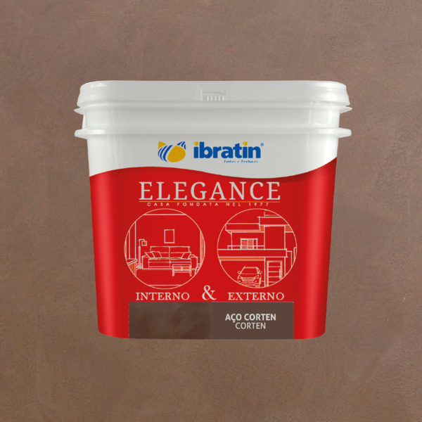 Revestimento Efeito Aço Corten 2,5L Elegance Ibratin