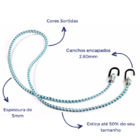 Elástico Extensor Estique 2,0m P/ Bagageiro - 10 Unidades