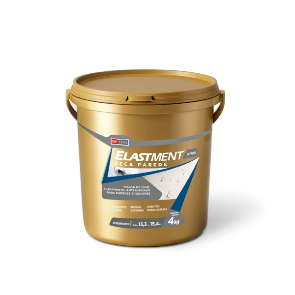 Elastment Seca Parede Fosco 0,1mm 10,8x10,8cm Revestimento Impermeabilizante Drylevis