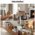 Elefante De Cerâmica Rose Gold - Dourado Estátua Decorativa