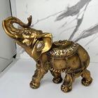 Elefante Decorativo Indiano Cobre Trabalhado Com Pedrarias
