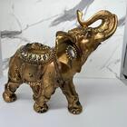 Elefante Decorativo Indiano Cobre Trabalhado Com Pedrarias