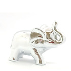 Elefante Em Cerâmica Grande Prata - 14cm