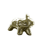 Elefante Em Cerâmica Médio Dourado - 9cm