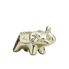 Elefante Em Cerâmica Pequeno Dourado - 5cm