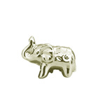 Elefante Em Cerâmica Pequeno Dourado - 5cm