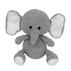 Elefante Guga Amigurumi Crochê Quarto Bebê Infantil