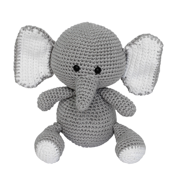 Elefante Guga Amigurumi Crochê Quarto Bebê Infantil