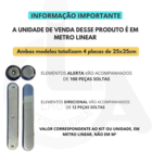 Elemento Tátil Alerta Inox  Adesivado