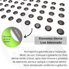 Elemento Tátil Alerta Inox  Adesivado