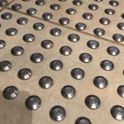 Elemento Tátil Alerta Inox  Adesivado Frisado