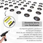 Elemento Tátil Alerta Inox Parafusado Frisado