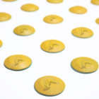 Elemento Tátil Alerta Pvc Adesivado Amarelo