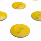 Elemento Tátil Alerta Pvc Adesivado Amarelo