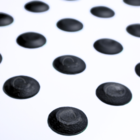 Elemento Tátil Alerta Pvc Adesivado Preto