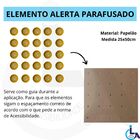 Elemento Tátil Alerta Pvc Parafusado Amarelo