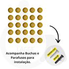 Elemento Tátil Alerta Pvc Parafusado Amarelo