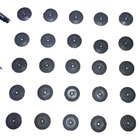 Elemento Tátil Alerta Pvc Parafusado Preto