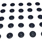 Elemento Tátil Alerta Pvc Parafusado Preto