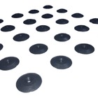 Elemento Tátil Alerta Pvc Parafusado Preto