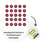 Elemento Tátil Alerta Pvc Parafusado Vermelho