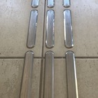 Elemento Tátil Direcional Inox  Adesivado Frisado