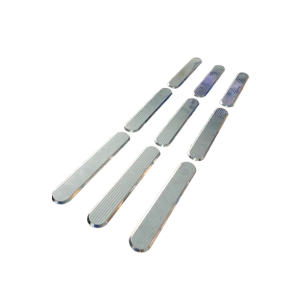 Elemento Tátil Direcional Inox  Sem Dupla Face Frisado