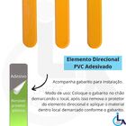 Elemento Tátil Direcional Pvc Adesivado Amarelo