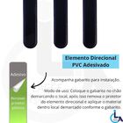Elemento Tátil Direcional Pvc Adesivado Preto
