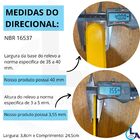 Elemento Tátil Direcional Pvc Parafusado Preto