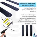 Elemento Tátil Direcional Pvc Parafusado Preto