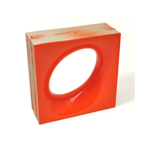 Elemento Vazado Cerâmica Esmaltado Arancione Lunna 20x20x7,5cm Elemento V