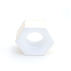 Elemento Vazado Cerâmica Esmaltado Branco Favo 13x16x7cm Elemento V