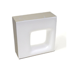 Elemento Vazado Cerâmica Esmaltado Branco Quadratto 20x20x7,5cm Elemento V