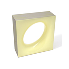 Elemento Vazado Cerâmica Esmaltado Giallo Chiaro Lunna 20x20x7,5cm Elemento V