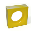 Elemento Vazado Cerâmica Esmaltado Giallo Cítrico Sphera 20x20x7,5cm Elemento V