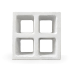 Elemento Vazado Cobogó 04 Furos Branco 24x24x6,5cm Stoneplus