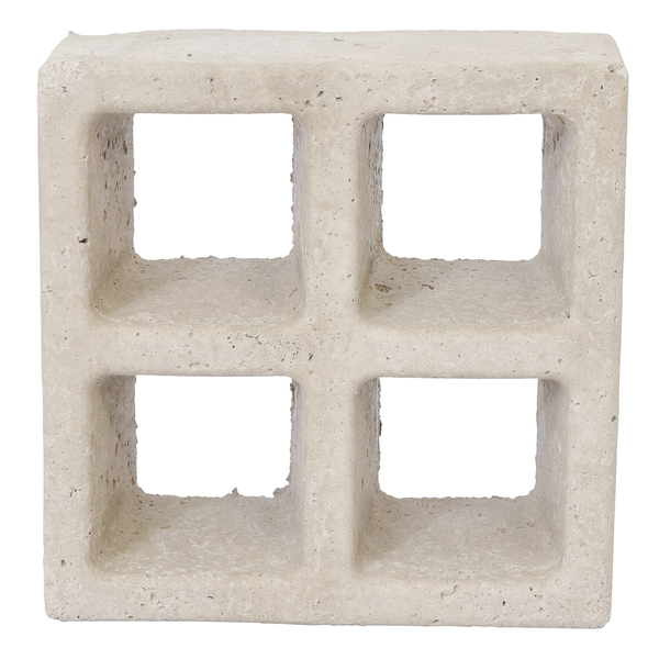 Elemento Vazado Cobogó 4 Furos 24x24x10cm Ecobloco
