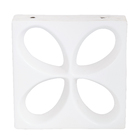 Elemento Vazado Cobogó Floral Branco Acetinado 30x30x8,5cm Essenza