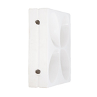 Elemento Vazado Cobogó Floral Branco Acetinado 30x30x8,5cm Essenza